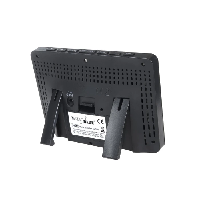 Μετεωρολογικός Σταθμός GreenBlue 60133 Black Battery