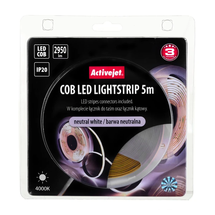 Ταινία LED Activejet AJE-COB 5m neut Indoor