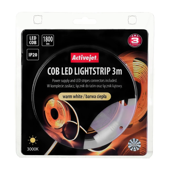 Ταινία LED Activejet AJE-COB 3m ciep Indoor