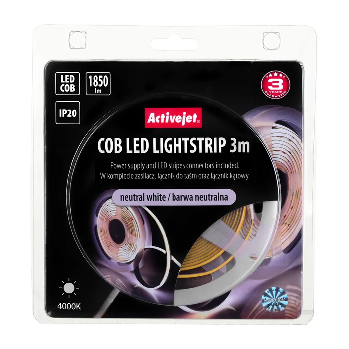 Ταινία LED Activejet AJE-COB 3m neut light Indoor