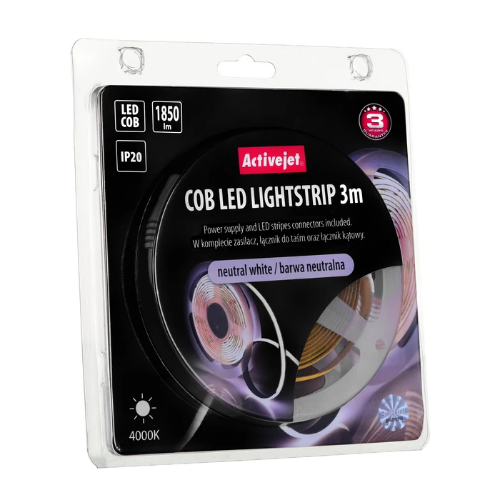 Ταινία LED Activejet AJE-COB 3m neut light Indoor