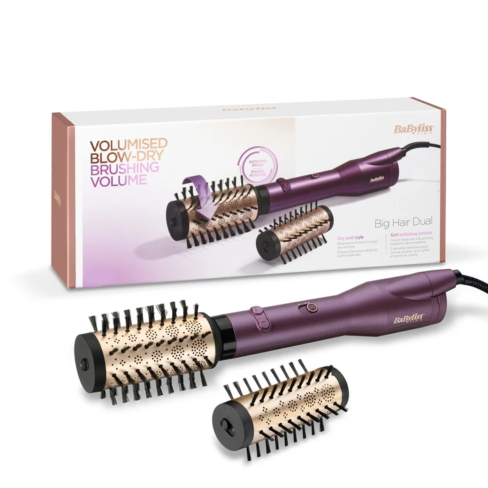 Βούρτσα Φορμαρίσματος BaByliss Big Hair Dual Warm Black, Rose Gold, Violet 650 W 98.4" (2.5 m)