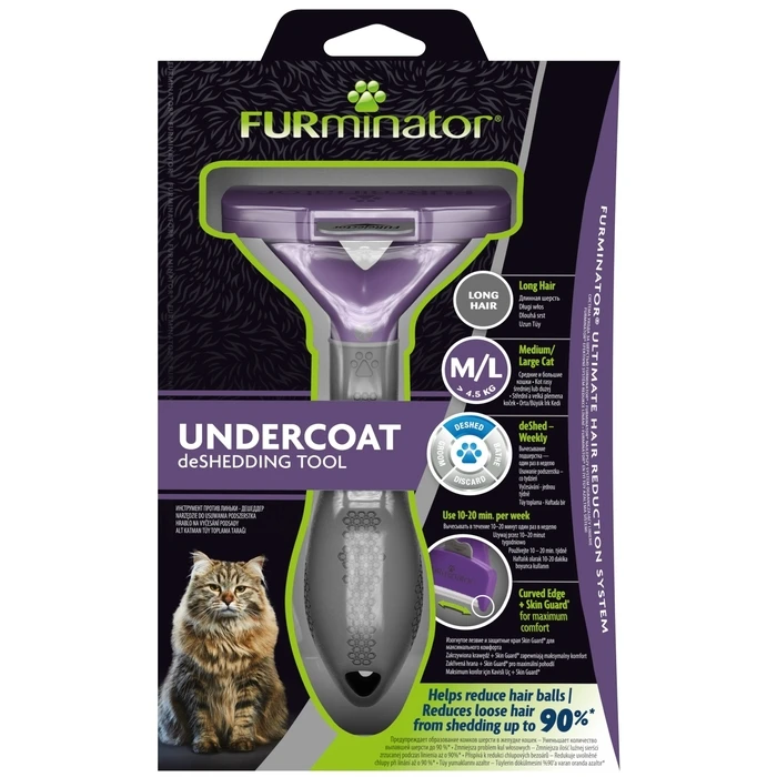Χτένα για κατοικίδια FURminator - for longhaired cats - M/L