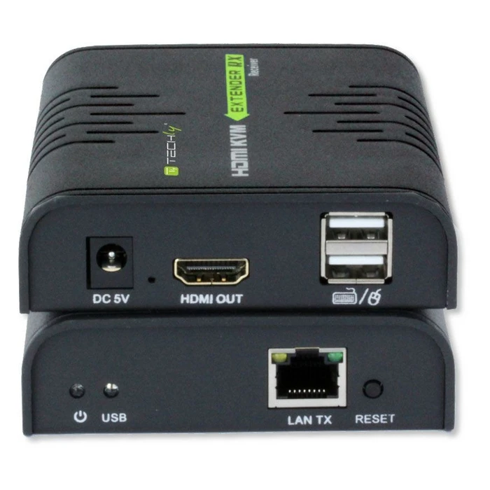 KVM Extender Techly IDATA HDMI-KVM2 Transmitter & receiver