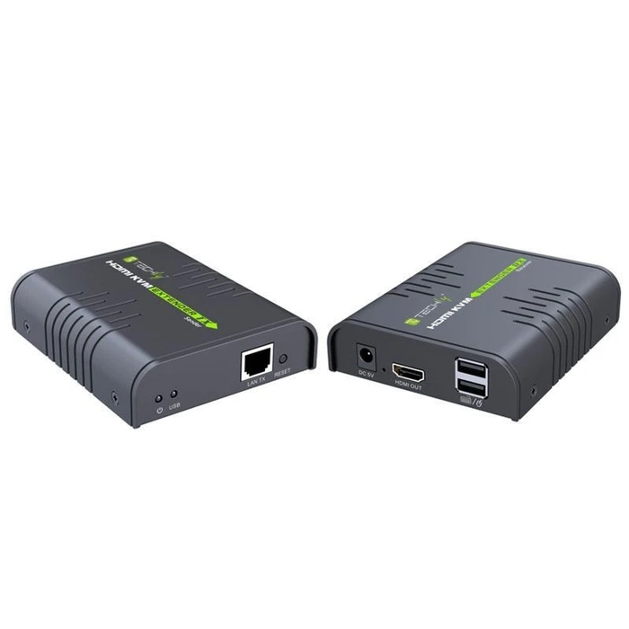 KVM Extender Techly IDATA HDMI-KVM2 Transmitter & receiver