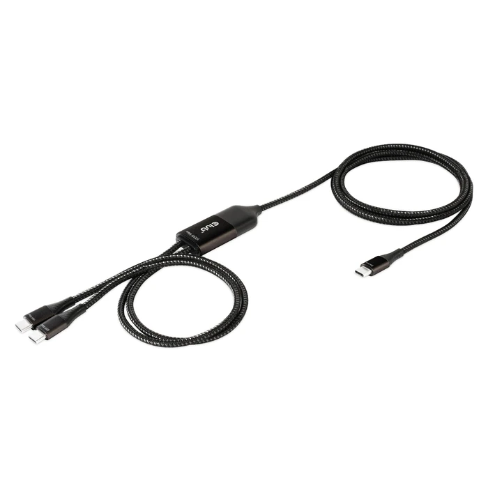 Καλώδιο USB Club 3D CAC-1527 USB Type-C, Y charging to 2x USB Type-C max. 100W, 1.83m