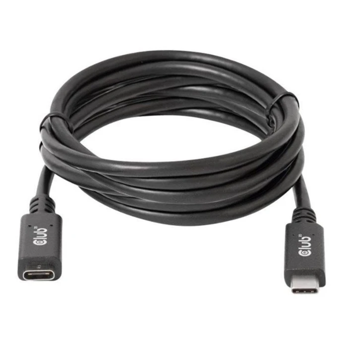Καλώδιο USB Club 3D CAC-1529 USB Gen1 Type-C 5Gbps 60W(20V/3A) 4K60Hz M/F 2m