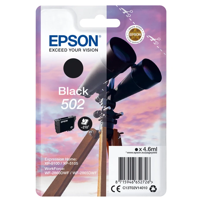 Μελάνι Epson Singlepack Black 502 Ink
