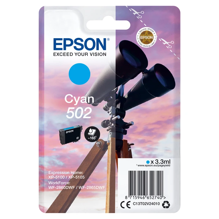 Μελάνι Epson Singlepack Cyan 502 Ink