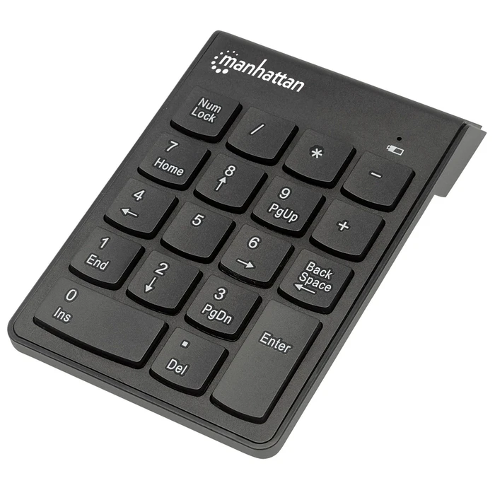 Πληκτρολόγιο Ασύρματο Manhattan Numeric Keypad, USB-A Micro Receiver, Black, AAA Battery (included), Windows and Mac, Blister