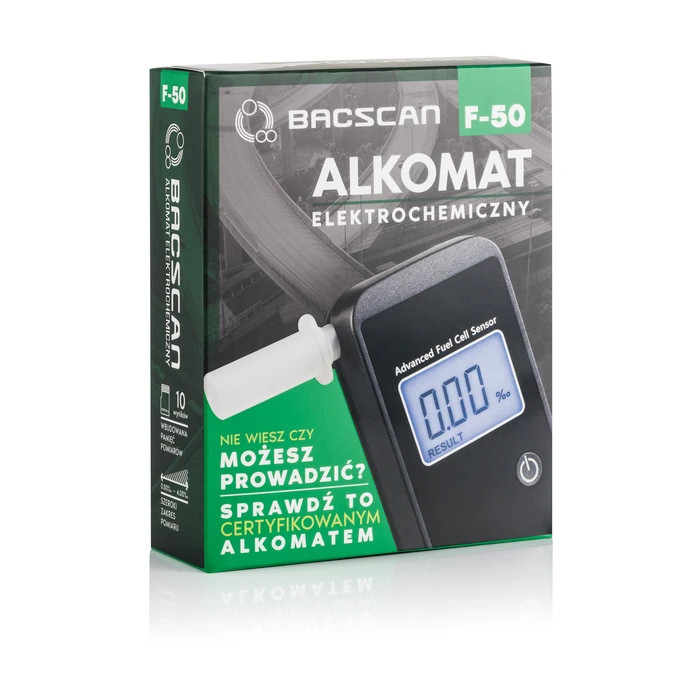 Συσκευή Αλκοτέστ Bacscan F-50 alcohol tester 0 - 4% Black