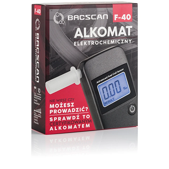 Συσκευή Αλκοτέστ Bacscan F-40 alcohol tester 0 - 4% Gray