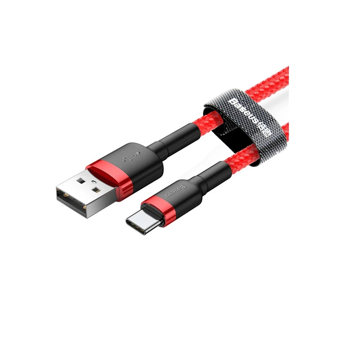 Καλώδιο USB Baseus Cafule 2 m USB 2.0 USB A USB-C Red