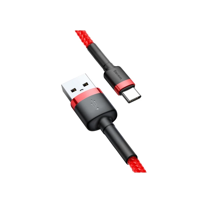 Καλώδιο USB Baseus Cafule 2 m USB 2.0 USB A USB-C Red