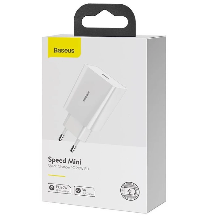 Φορτιστής Πρίζας Baseus Speed Mini White Indoor