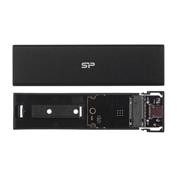 Θήκη για Σκληρό Δίσκο M.2 Silicon Power PD60 USB-C NVMe SSD (SP000HSPSDPD60CK) Black