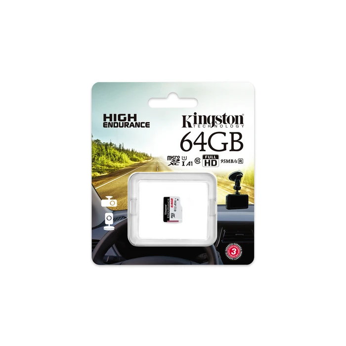 Κάρτα Μνήμης microSD 64GB Kingston Technology High Endurance UHS-I Class 10