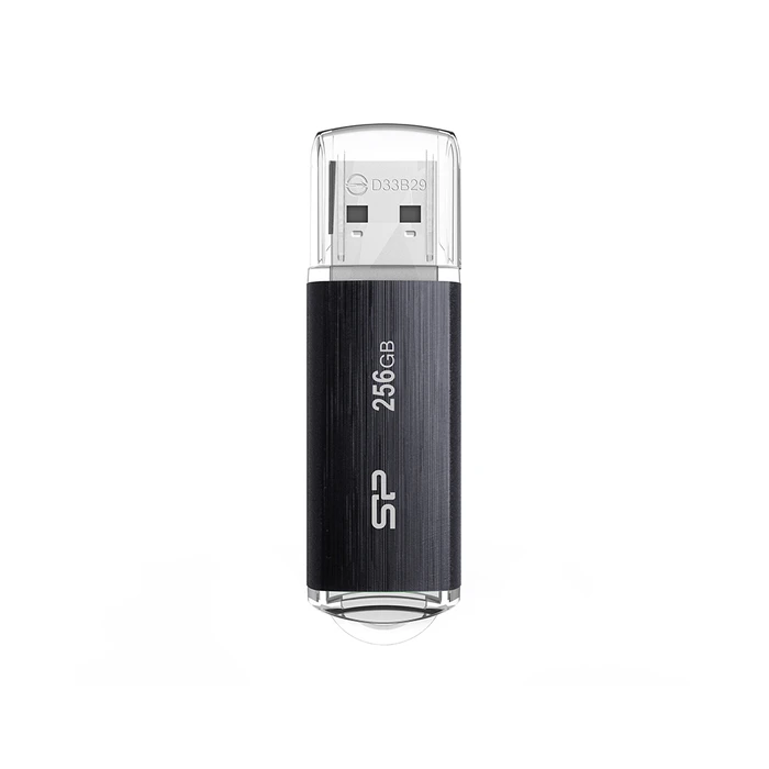 USB Flash 256GB Silicon Power Blaze B02 Pendrive Typu-A 3.2 Gen 1 (SP256GBUF3B02V1K) Black