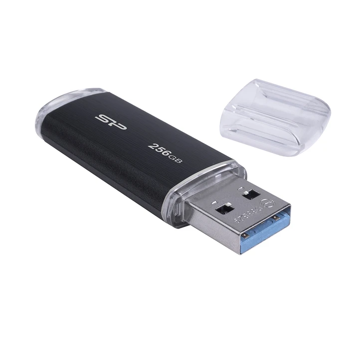 USB Flash 256GB Silicon Power Blaze B02 Pendrive Typu-A 3.2 Gen 1 (SP256GBUF3B02V1K) Black