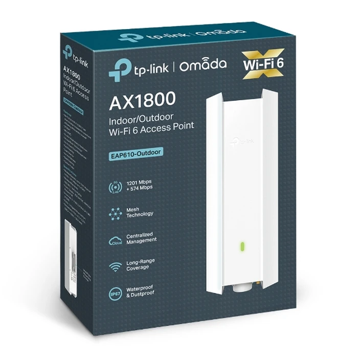 Access Point TP-Link EAP610-OUTDOOR wireless 1201 Mbit/s White Power over Ethernet (PoE) v1