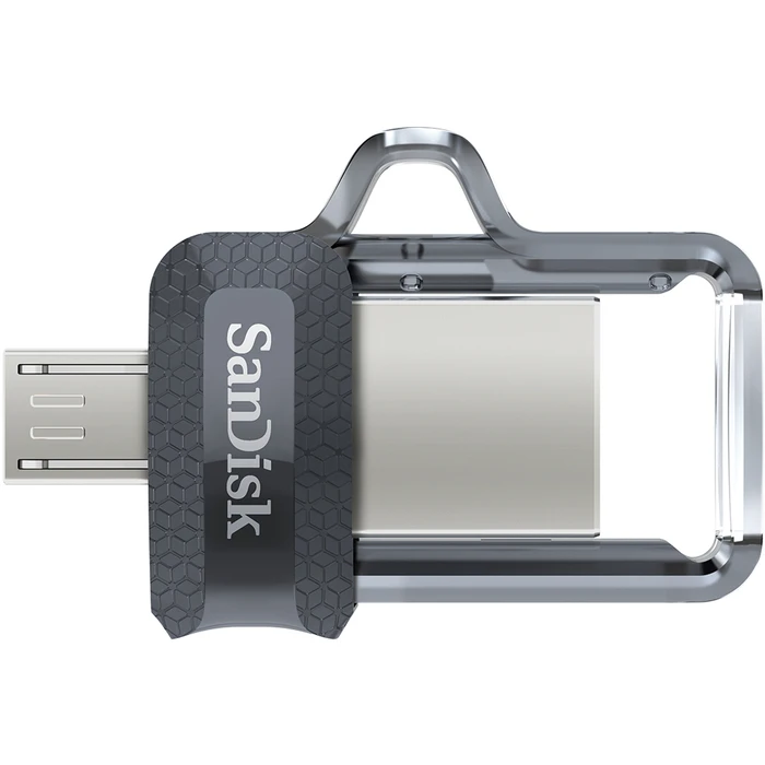 USB Flash 128GB Sandisk Ultra Dual m3.0 Type-A / Micro-3.2 Gen 1 (3.1 Gen 1) Black,Silver,Transparent