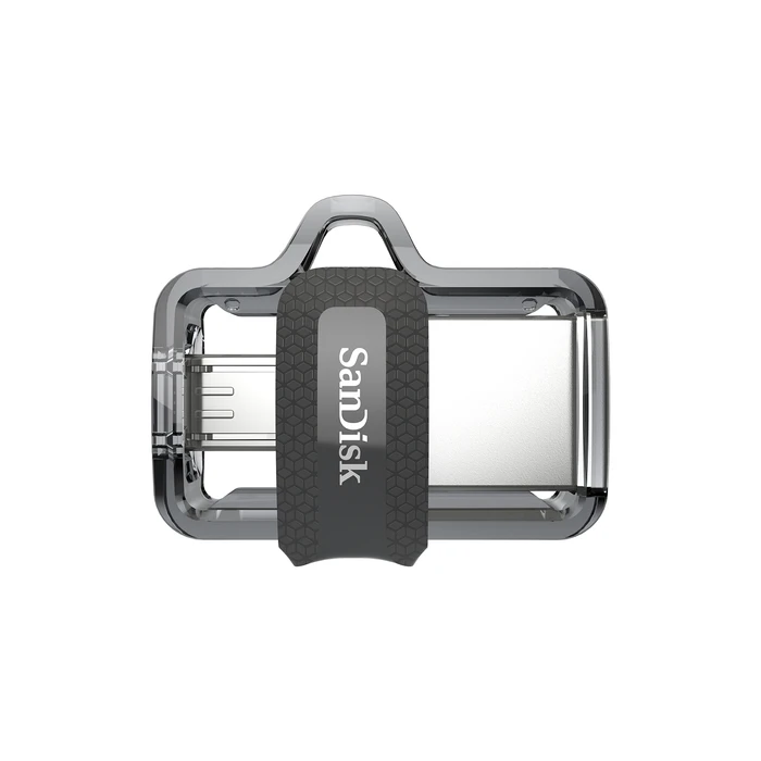 USB Flash 128GB Sandisk Ultra Dual m3.0 Type-A / Micro-3.2 Gen 1 (3.1 Gen 1) Black,Silver,Transparent