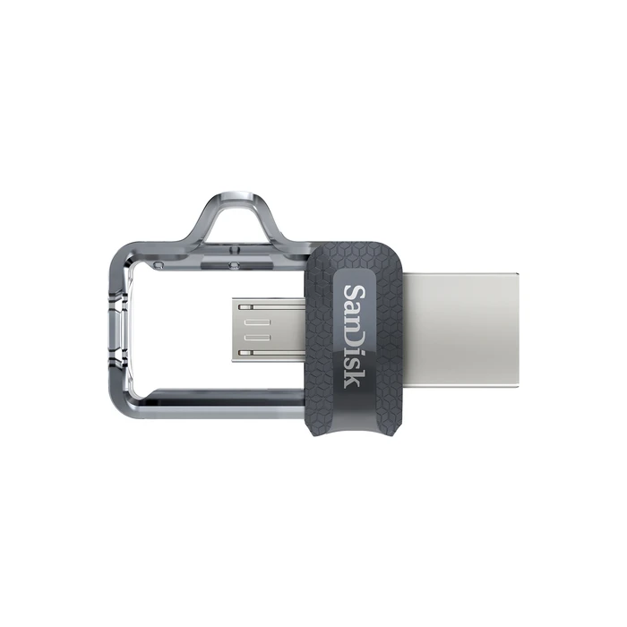 USB Flash 128GB Sandisk Ultra Dual m3.0 Type-A / Micro-3.2 Gen 1 (3.1 Gen 1) Black,Silver,Transparent