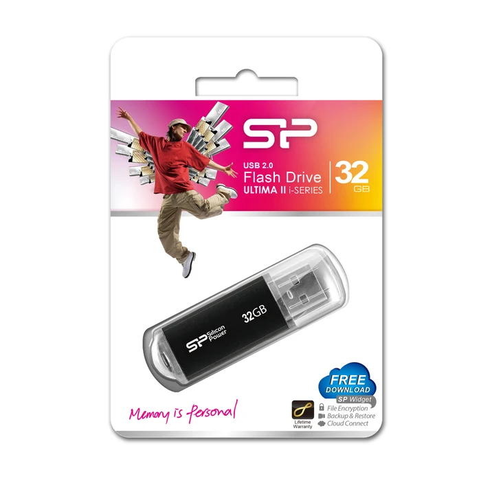 USB Flash 32GB Silicon Power Ultima Type-A 2.0 Black