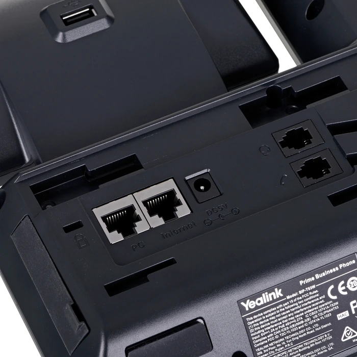 Ενσύρματο Τηλέφωνο IP Yealink SIP-T53W Black 8 lines LCD Wi-Fi
