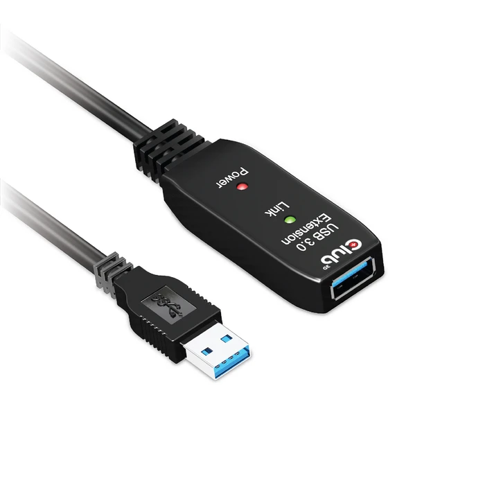 Καλώδιo USB Club 3D USB 3.2 Gen1 Active Repeater 5m/ 16.4 ft M/F 28AWG