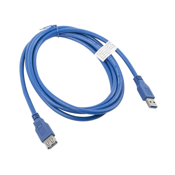 Καλώδιo USB Lanberg CA-US3E-10CC-0018-B (USB 3.0 M - USB 3.0 F; 1,8m; blue color)