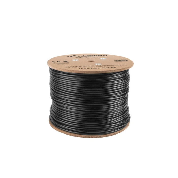 Καλώδιο Δικτύου Lanberg LCU6-21CU-0305-BK Black 305 m Cat6 U/UTP (UTP)