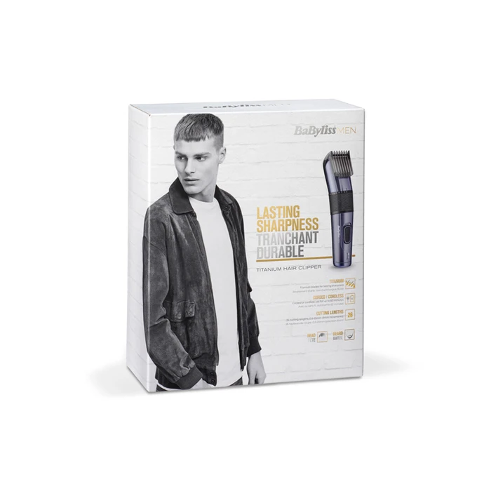 Κουρευτική Μηχανή BaByliss E976E Black, Titanium