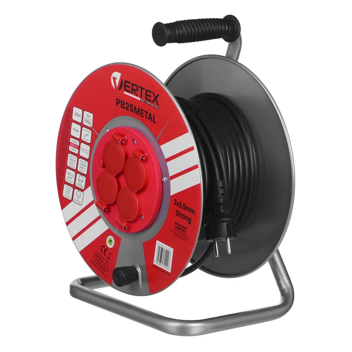Στροφείο Vertex PB25METAL 3x2,5 mm Black