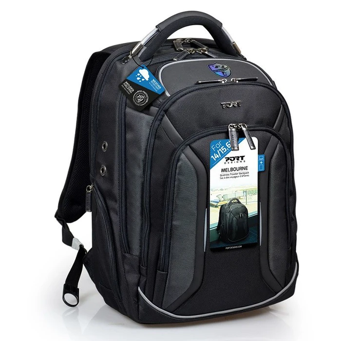 Τσάντα Laptop Port Designs Melbourne backpack Black Polyester