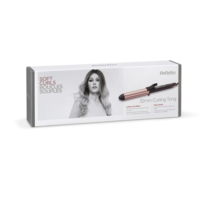 Ψαλίδι Μαλλιών BaByliss 32mm Tong Warm Black, Rose 98.4" (2.5 m)