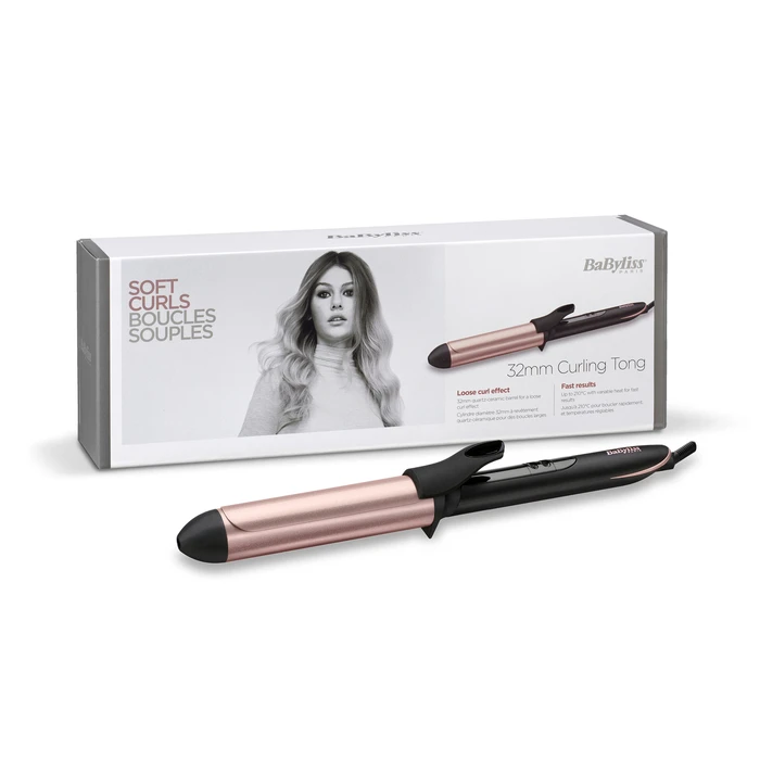 Ψαλίδι Μαλλιών BaByliss 32mm Tong Warm Black, Rose 98.4" (2.5 m)
