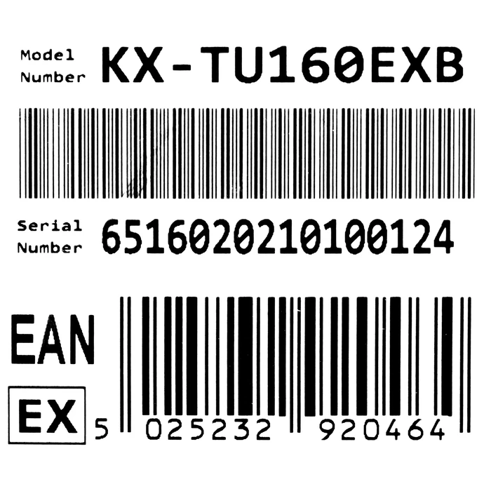 Κινητό Panasonic KX-TU160EXB BLACK