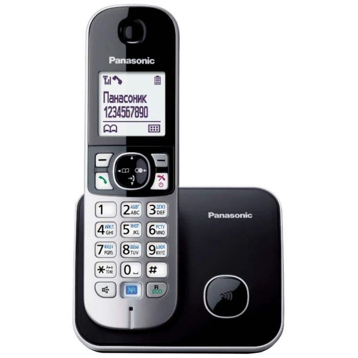 Ασύρματο Τηλέφωνο Panasonic KX-TG6811 DECT Black Caller ID (Αγγλικό μενού)