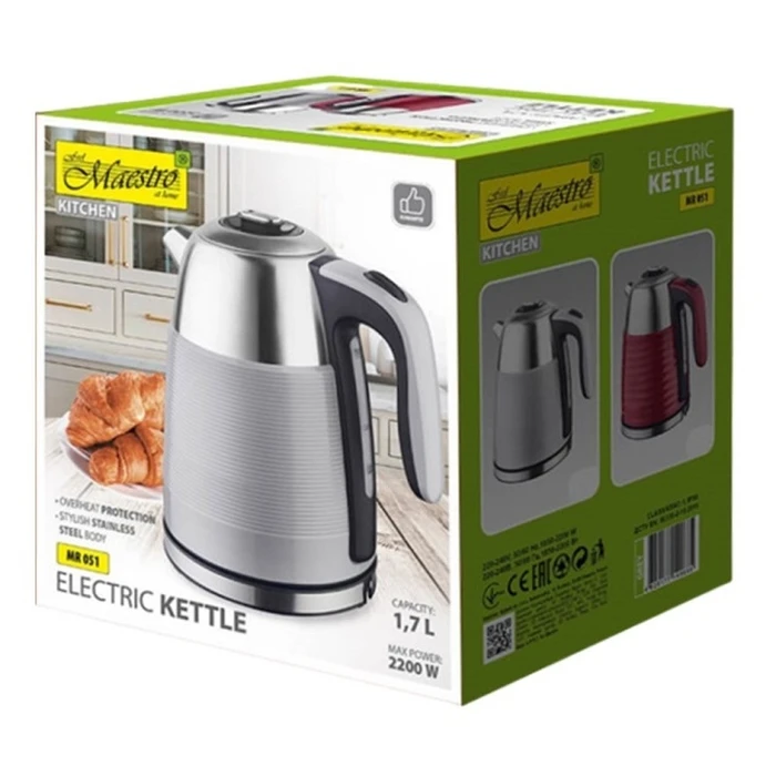 Βραστήρας Maestro 1,7l MR-051-GREY