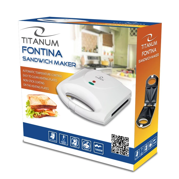Τοστιέρα Titanum TKT006W sandwich maker 1000 W White