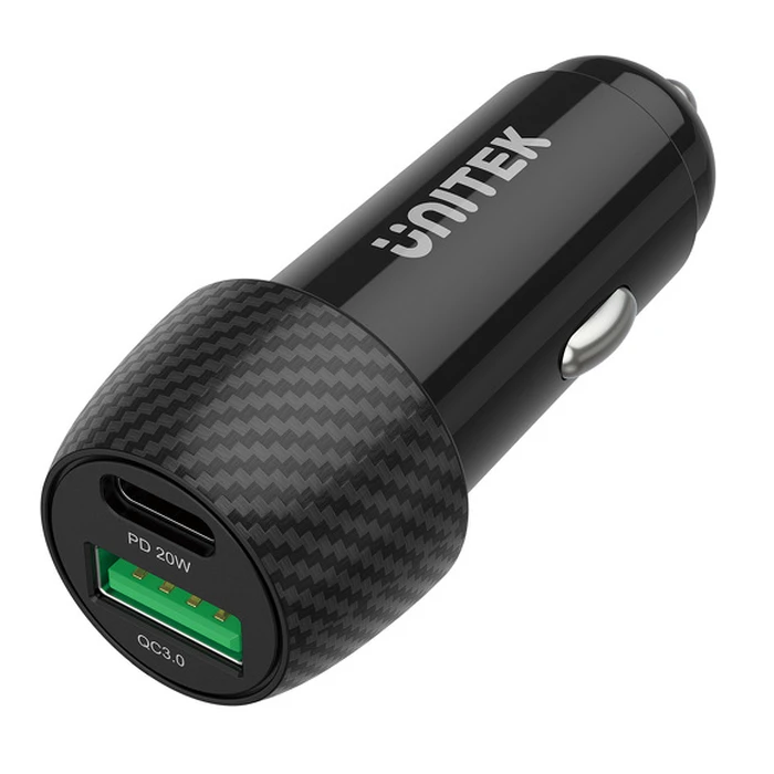 Φορτιστής Αυτοκινήτου Unitek 38W, USB-A USB-C, QC3.0, P1400A