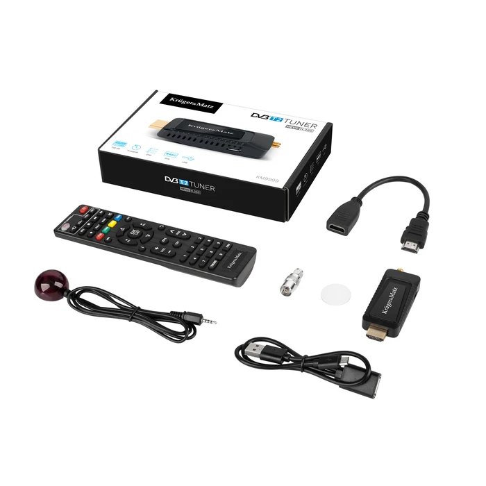 Ψηφιακός Δέκτης Kruger & Matz mini Tuner DVB-T2 H.265 HEVC KM9999