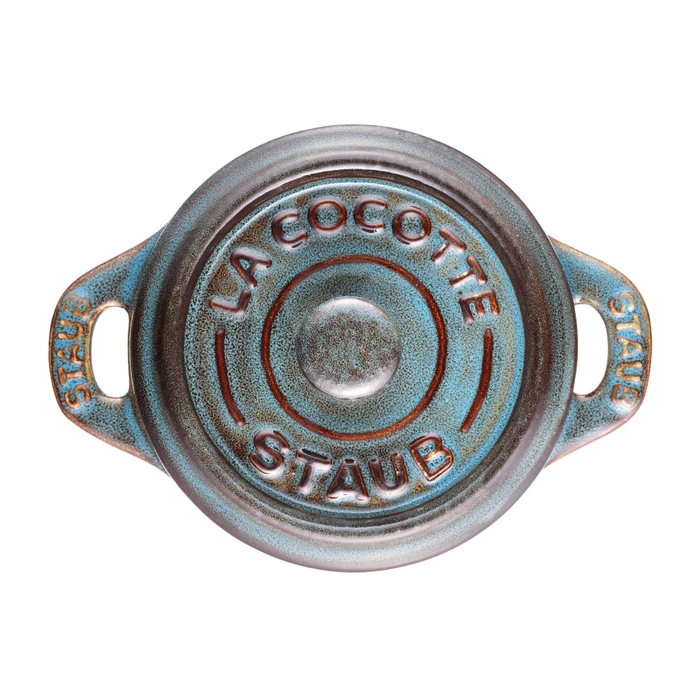 Σετ Μαγειρικά Σκεύη Zwilling Staub Mini Cocotte Round 4 pcs. - 200 ml 40508-160-0 Antique Turquoise