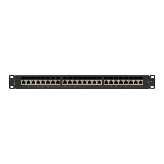 Patch panel Lanberg 24 port 1U Cat.7 FTP Black PPS7-1024-B