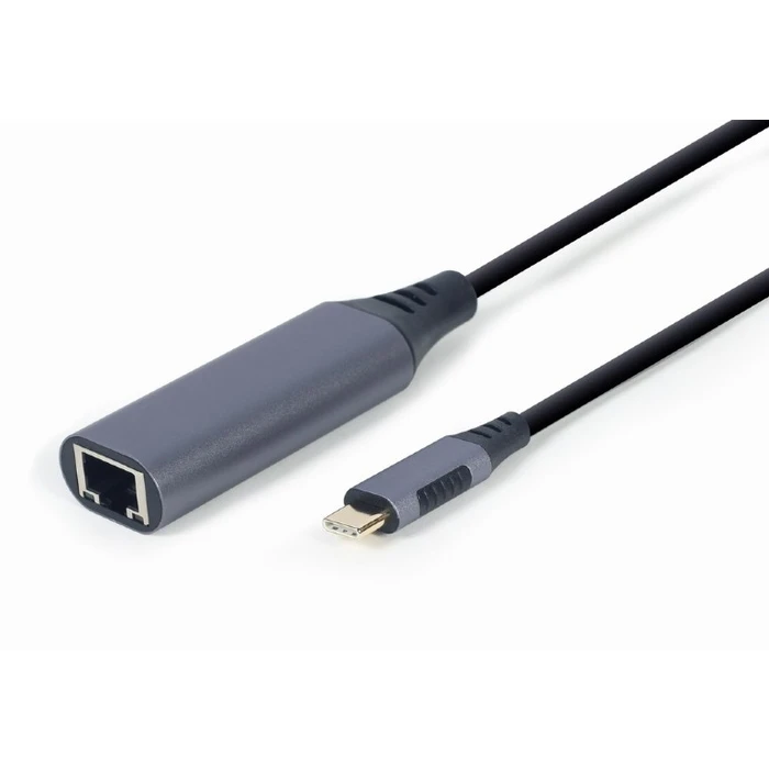 Αντάπτορας Δικτύου USB Gembird A-USB3C-LAN-01 type-C space grey, 0.15m