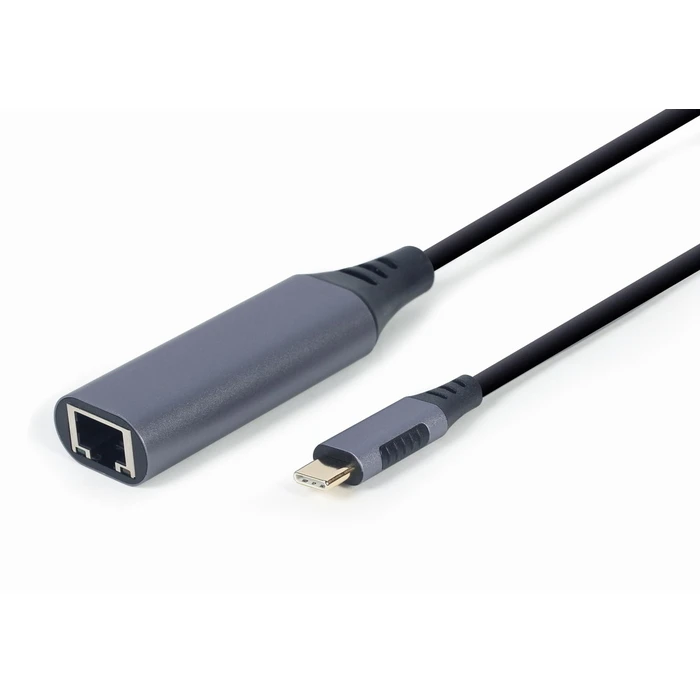 Αντάπτορας Δικτύου USB Gembird A-USB3C-LAN-01 type-C space grey, 0.15m