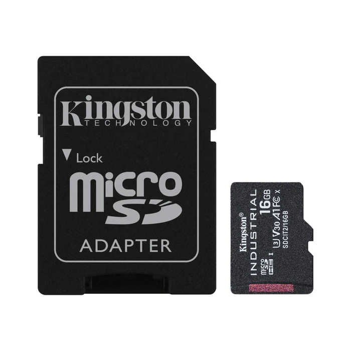 Κάρτα Μνήμης microSDHC 16GB Kingston Industrial UHS-I Class 10