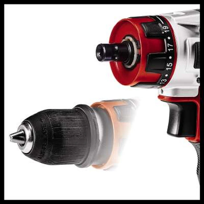 Δραπανοκατσάβιδο Einhell TE-CD 1 1400 RPM Keyless 1.16 kg Black, Red