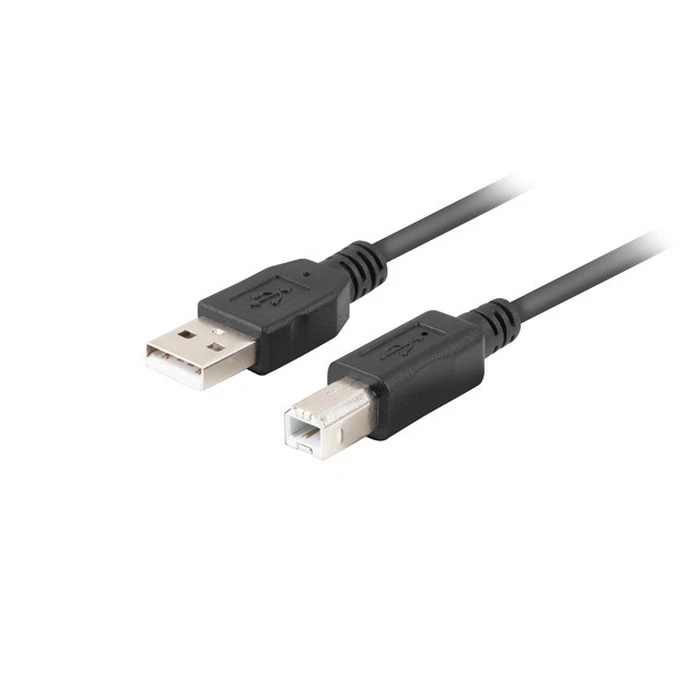 Καλώδιο USB Lanberg CA-USBA-15CU-0010-BK USB 1m 2.0 USB A->USB-B Black